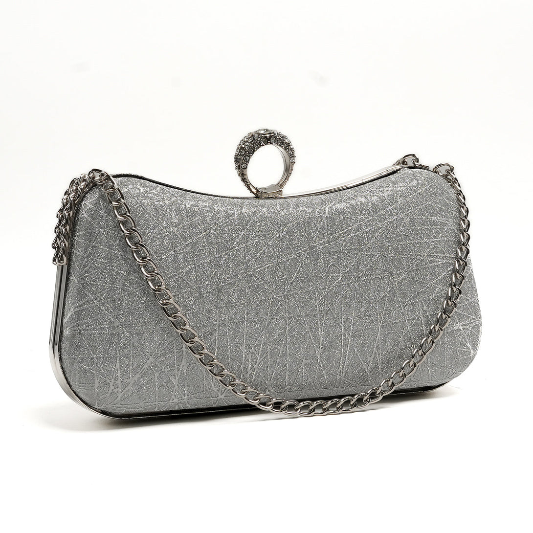 Glamour Ring Clutch - Silver - STYLOFYYBS