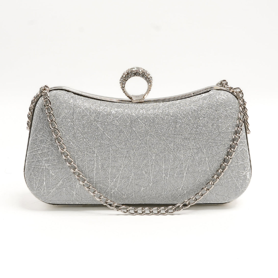 Glamour Ring Clutch - Silver - STYLOFYYBS
