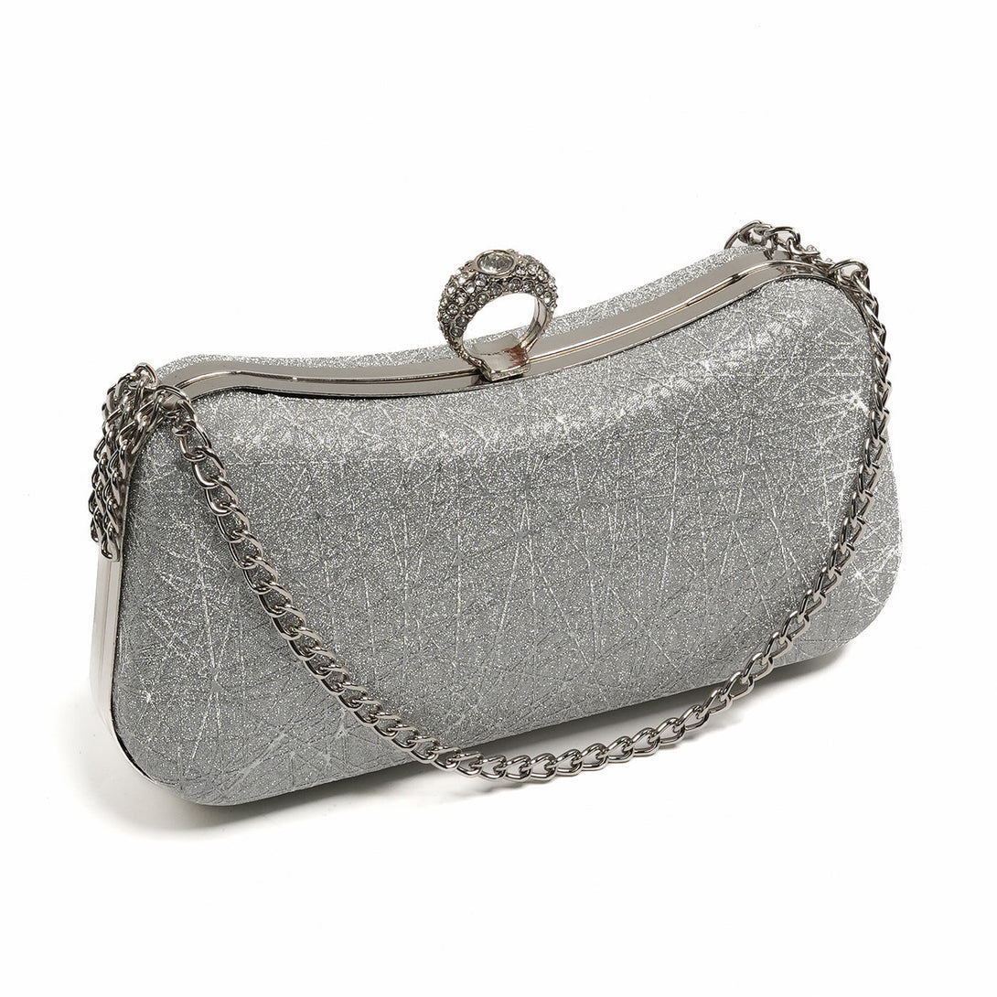 Glamour Ring Clutch - Silver - STYLOFYYBS