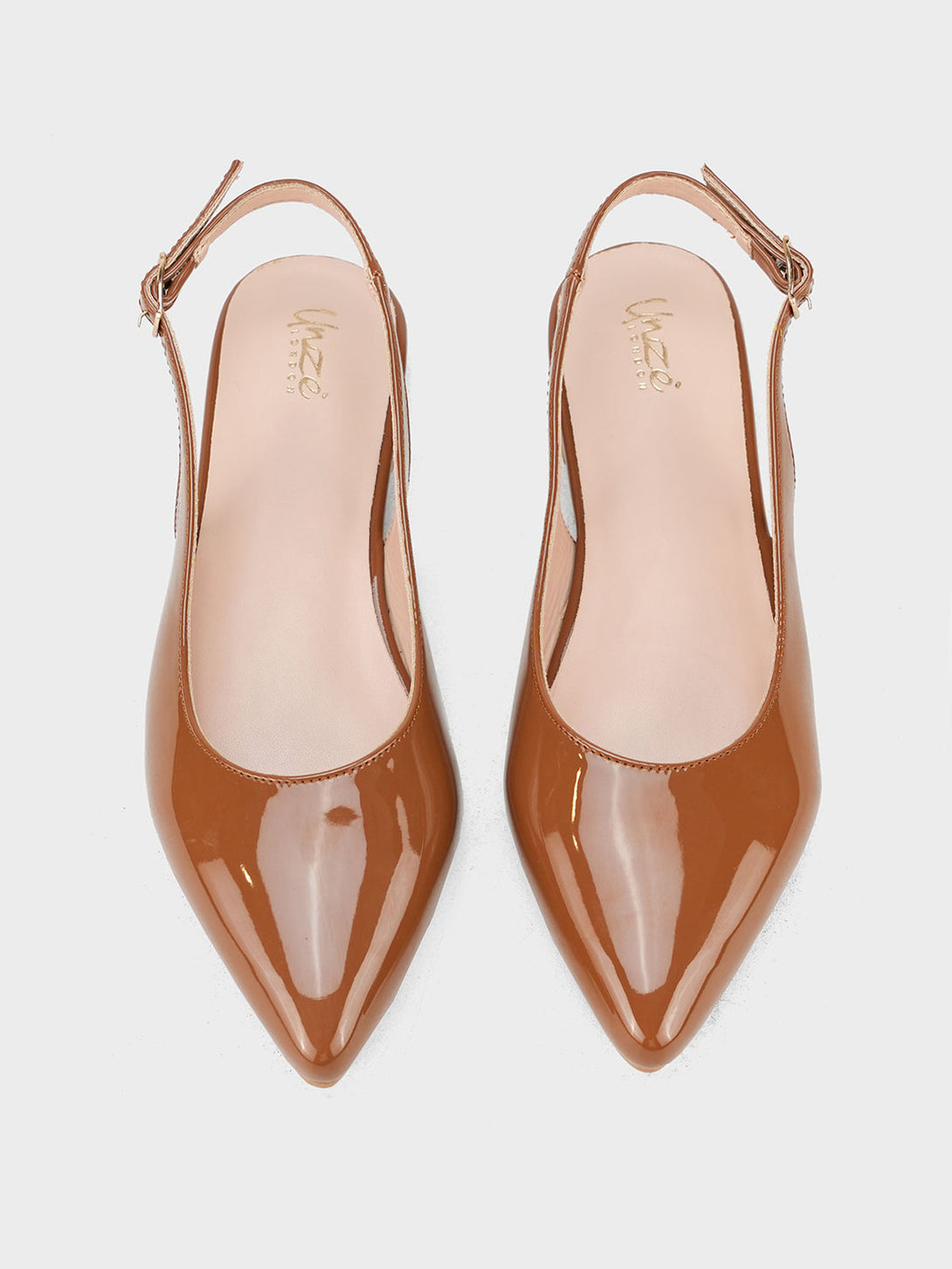 Patent Pointed Flat Shoes - STYLOFYYBS